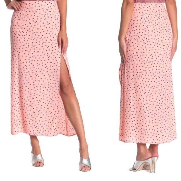 NWT Emory Park Polka Dot Slit Maxi Skirt - Size Small - Picture 11 of 12